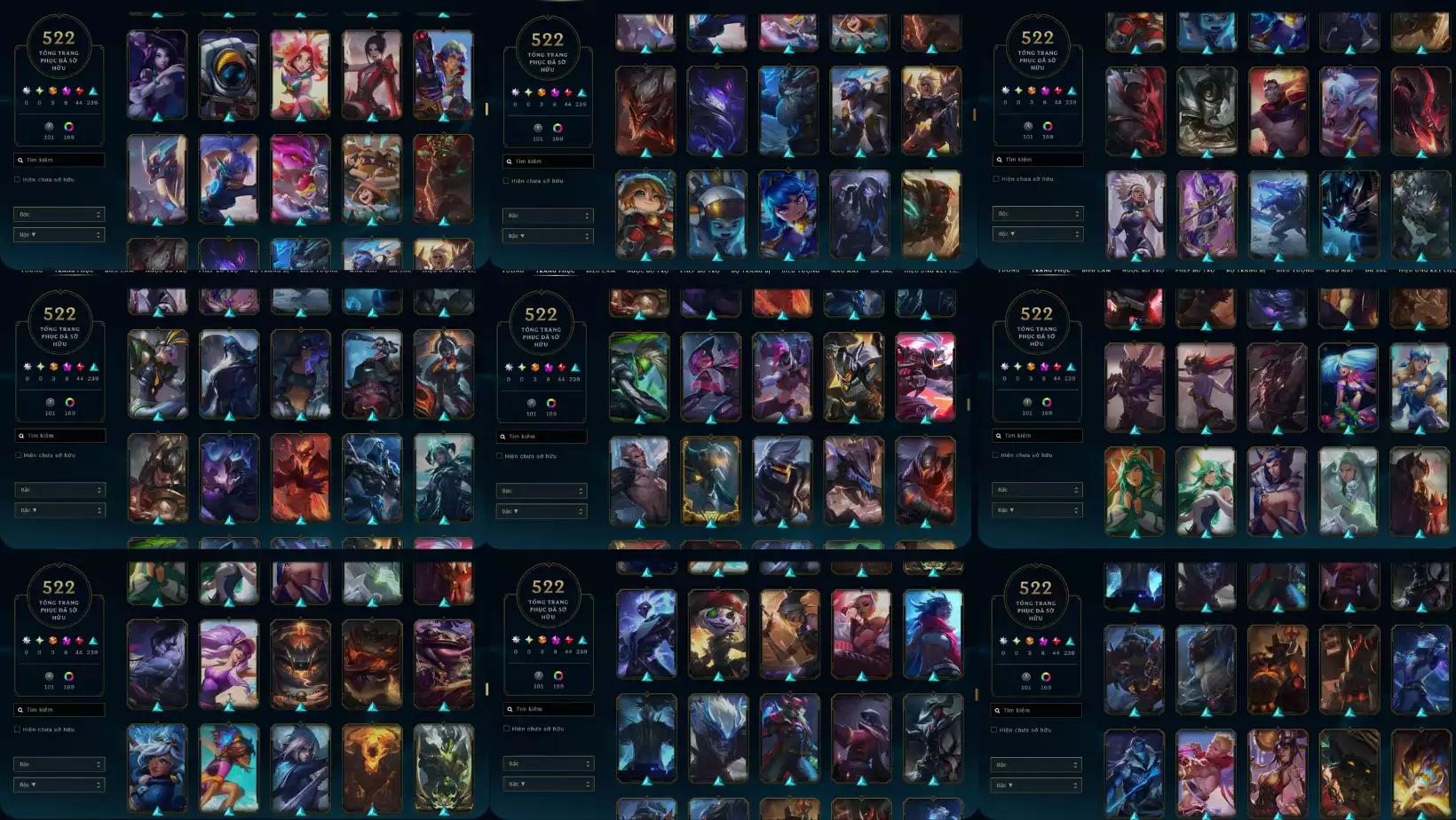 Ảnh LOL  522 SKIN NEO PAX JAX CHAMP THRESH THIẾU 3 SKIN THRESH